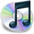 iTunes zwart Icon